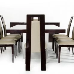 VIG Modrest Christa Modern Ebony High Gloss Dining Table By Hollywood Glam