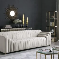 Meridian Furniture Cannes Velvet Sofa