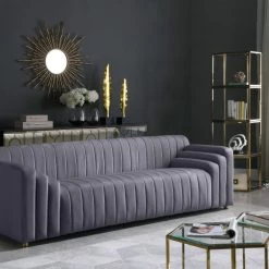 Meridian Furniture Cannes Velvet Sofa