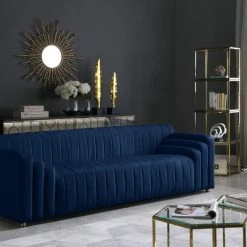 Meridian Furniture Cannes Velvet Sofa