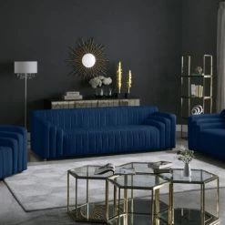 Meridian Furniture Cannes Velvet Sofa