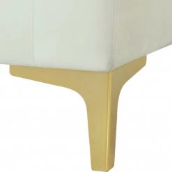 Meridian Furniture Living Room Julia 5 Piece Velvet Modular Reversible Sectional