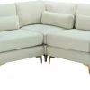 Meridian Furniture Julia 5 Piece Velvet Modular Sectional Living Room