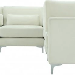 Meridian Furniture Julia 6 Piece Velvet Modular Sectional