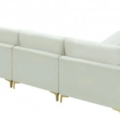 Meridian Furniture Julia 6 Piece Velvet Modular Sectional