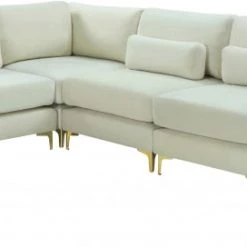 Meridian Furniture Julia 6 Piece Velvet Modular Sectional
