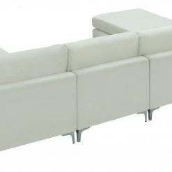 Meridian Furniture Living Room Julia 6 Piece Velvet Modular Reversible Sectional