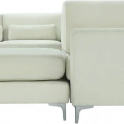 Meridian Furniture Julia 7 Piece Velvet Modular Reversible Sectional
