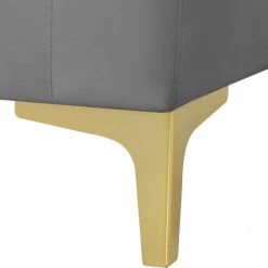 Meridian Furniture Living Room Julia 5 Piece Velvet Modular Reversible Sectional