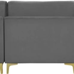 Meridian Furniture Julia 5 Piece Velvet Modular Sectional Living Room