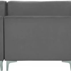 Meridian Furniture Julia 5 Piece Velvet Modular Sectional Living Room