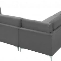 Meridian Furniture Julia 5 Piece Velvet Modular Sectional Living Room