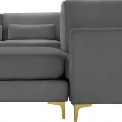 Meridian Furniture Julia 7 Piece Velvet Modular Reversible Sectional