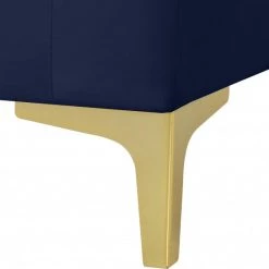 Meridian Furniture Living Room Julia 5 Piece Velvet Modular Reversible Sectional