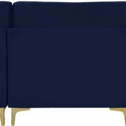 Meridian Furniture Julia 5 Piece Velvet Modular Sectional Living Room