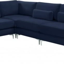 Meridian Furniture Julia 6 Piece Velvet Modular Sectional