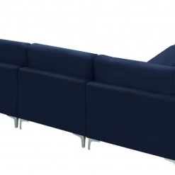 Meridian Furniture Julia 6 Piece Velvet Modular Sectional