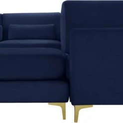 Meridian Furniture Julia 7 Piece Velvet Modular Reversible Sectional