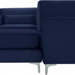 Meridian Furniture Julia 7 Piece Velvet Modular Reversible Sectional