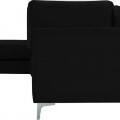 Meridian Furniture Living Room Julia 4 Piece Velvet Modular Reversible Sectional