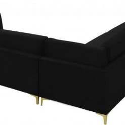 Meridian Furniture Julia 5 Piece Velvet Modular Sectional Living Room