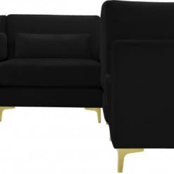 Meridian Furniture Julia 6 Piece Velvet Modular Sectional