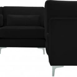 Meridian Furniture Julia 6 Piece Velvet Modular Sectional