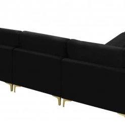 Meridian Furniture Julia 6 Piece Velvet Modular Sectional