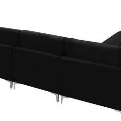 Meridian Furniture Julia 6 Piece Velvet Modular Sectional