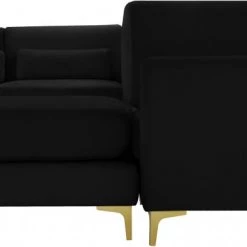 Meridian Furniture Julia 7 Piece Velvet Modular Reversible Sectional