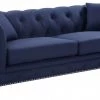 Meridian Furniture Chesterfield Linen Sofa