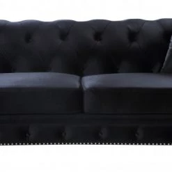 Meridian Furniture Chesterfield Velvet Sofa Living Room