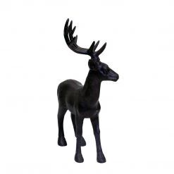 Sagebrook Home Decor Brown Resin Deer, Standing