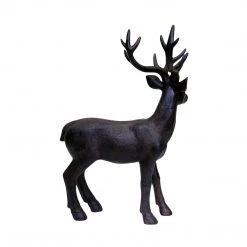 Sagebrook Home Decor Brown Resin Deer, Standing