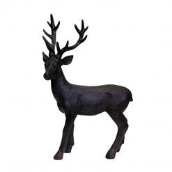 Sagebrook Home Decor Brown Resin Deer, Standing