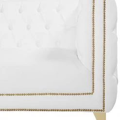 Meridian Furniture Michelle Faux Leather Sofa Living Room