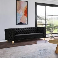 Meridian Furniture Michelle Velvet Sofa