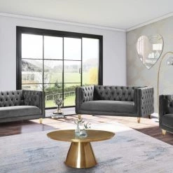 Meridian Furniture Michelle Velvet Sofa