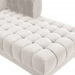 Meridian Furniture Gwen Velvet 3 Piece Sectional Living Room