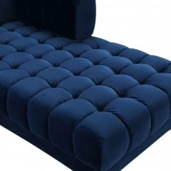 Meridian Furniture Gwen Velvet 3 Piece Sectional Living Room