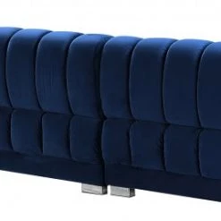 Meridian Furniture Gwen Velvet 3 Piece Sectional Living Room