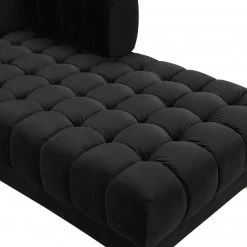 Meridian Furniture Gwen Velvet 3 Piece Sectional Living Room