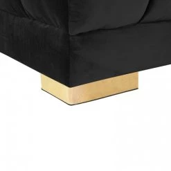 Meridian Furniture Gwen Velvet 3 Piece Sectional Living Room