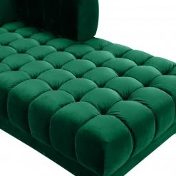 Meridian Furniture Gwen Velvet 3 Piece Sectional Living Room