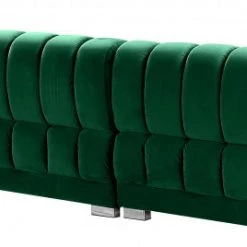 Meridian Furniture Gwen Velvet 3 Piece Sectional Living Room