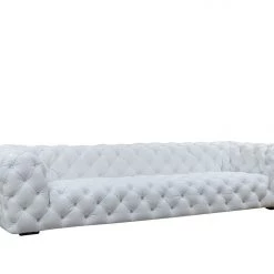 VIG Divani Casa Dexter - Transitional White Full Italian Leather Sofa