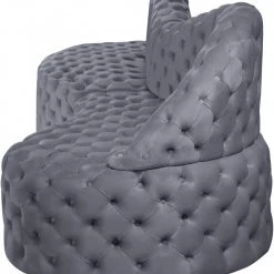 Meridian Furniture Living Room Royal Velvet 2 Piece Sectional