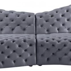 Meridian Furniture Living Room Royal Velvet 2 Piece Sectional