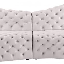 Meridian Furniture Living Room Royal Velvet 2 Piece Sectional