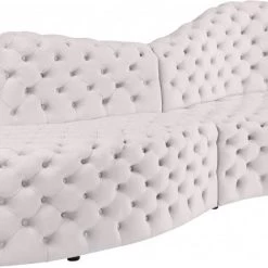 Meridian Furniture Living Room Royal Velvet 2 Piece Sectional